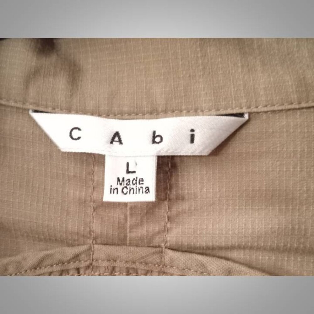 CAbi utility jacket coat size Large green/tan. - Picture 6 of 6